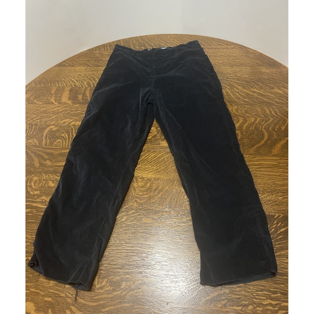 Frank & Eileen Kinsale Pants Womens 4 Black Cropped Stretch Cotton‎